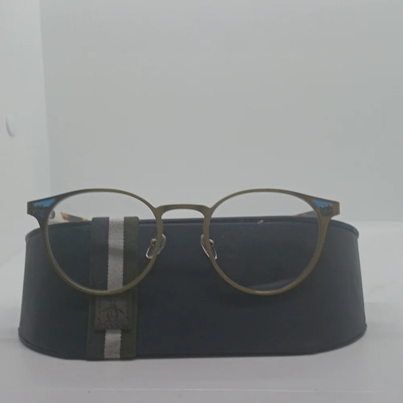 NWT UNISEX PENGUIN EYEGLASS FRAMES THE VINCE ANTIQUE GOLD